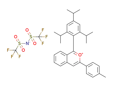 2-(2,4,6-triisopropylphenyl)-6-p-tolylbenzo[1,2-c]pyrylium N,N-bis(trifluoromethanesulfone)amide