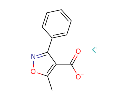 4-Isoxazolecarboxylicacid, 5-methyl-3-phenyl-, potassium salt (1:1)