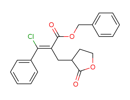 (Z)-benzyl 3-chloro-2-((2-oxotetrahydrofuran-3-yl)methyl)-3-phenylacrylate