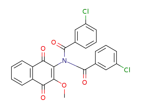 2-bis(3-chlorobenzoyl)amino-3-methoxy-1,4-naphthoquinone