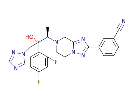 (2R,3R)-2-(2,4-difluorophenyl)-3-(2-(3-cyanophenyl)-5,6-dihydro[1,2,4]triazolo[1,5-a]piperazine-7(8H)-yl)-1-(1H-1,2,4-triazol-1-yl)butan-2-ol