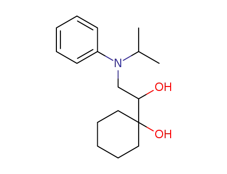 Molecular Structure of 1609086-27-2 (1-(1-hydroxy-2-(isopropyl(phenyl)amino)ethyl)cyclohexanol)