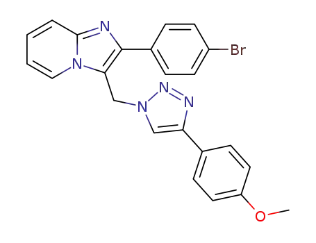 2-(4-bromophenyl)-3-((4-(4-methoxyphenyl)-1H-1,2,3-triazol-1-yl)methyl)-1H-imidazo[1,2-a]pyridine