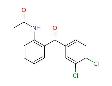 Molecular Structure of 1415473-87-8 (N-(2-(3,4-dichlorobenzoyl)phenyl)acetamide)