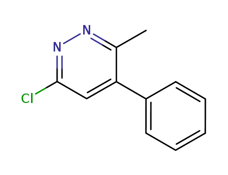 Molecular Structure of 105538-79-2 (Pyridazine, 6-chloro-3-methyl-4-phenyl-)