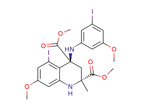 (2R,4S)-dimethyl 5-iodo-4-((3-iodo-5-methoxyphenyl)amino)-7-methoxy-2-methyl-1,2,3,4-tetrahydroquinoline-2,4-dicarboxylate