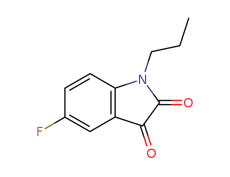 Molecular Structure of 445218-47-3 (5-fluoro-1-n-propylisatin)