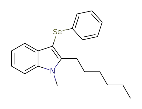 2-hexyl-N-methyl-3-(phenylselenyl)-1H-indole