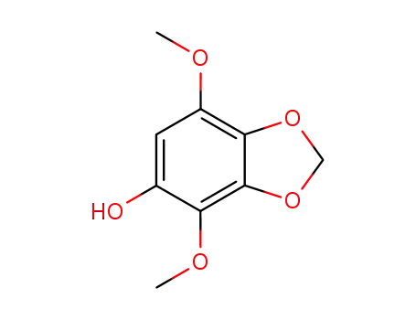 Molecular Structure of 22934-69-6 (4,7-dimethoxy-1,3-benzodioxol-5-ol)