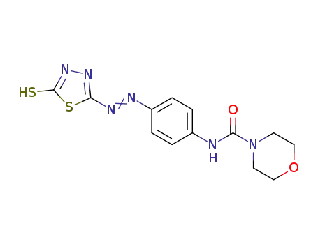 N<sup>4</sup>-{4-[2-(5-sulfanyl-1,3,4-thiadiazol-2-yl)-1-diazenyl]phenyl}-4-morpholinecarboxamide