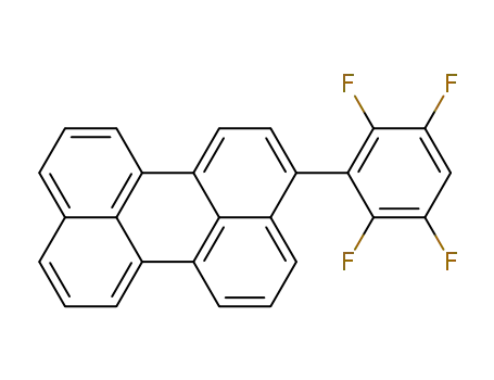 Molecular Structure of 1435894-82-8 (3-(2,3,5,6-tetrafluorophenyl)perylene)