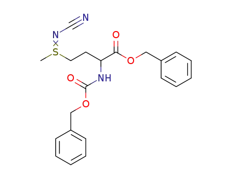 benzyl 4-(N-cyano-S-methylsulfinimidoyl)-2-{[(benzyloxy)carbonyl]amino}butanoate