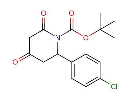 tert-butyl 2-(4-chlorophenyl)-4,6-dioxopiperidine-1-carboxylate