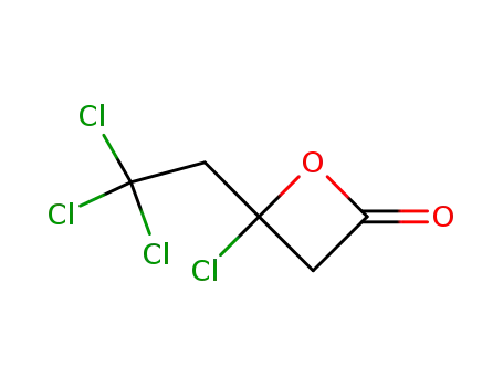 Molecular Structure of 81189-95-9 (2-Oxetanone, 4-chloro-4-(2,2,2-trichloroethyl)-)
