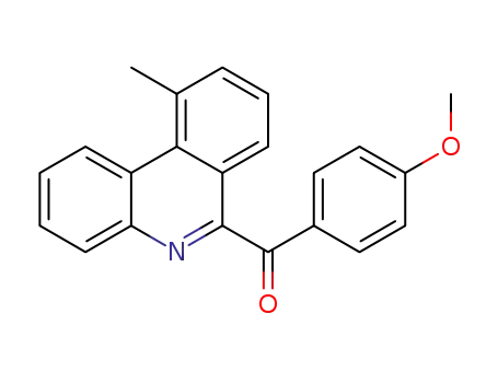 Molecular Structure of 1556678-54-6 ((4-methoxyphenyl)(10-methylphenanthridin-6-yl)methanone)