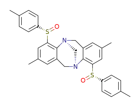 (S<sub>S</sub>,S<sub>S</sub>,5R,11R)-2,8-dimethyl-4,10-bis(p-tolylsulfinyl)-6,12-dihydro-5,11-methanodibenzo[b,f][1,5]diazocine