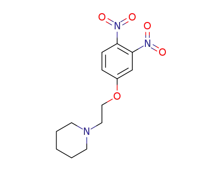 Molecular Structure of 1611449-79-6 (1-(2-(piperidin-1-yl)ethoxy)-3,4-dinitrobenzene)