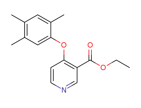 Molecular Structure of 1415407-43-0 (ethyl 4-(2,4,5-trimethylphenoxy)nicotinate)