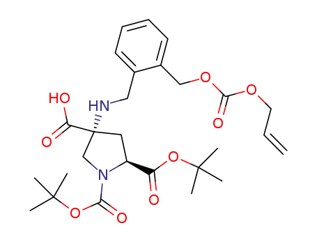 (3R,5S)-1,5-bis[(tert-butoxy)carbonyl]-3-({[2-({[(prop-2-en-1-yloxy)carbonyl]oxy}methyl)phenyl]methyl}amino)pyrrolidine-3-carboxylic acid