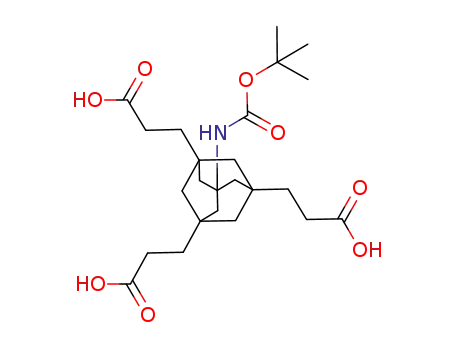 3-[3-<i>tert</i>-butoxycarbonylamino-5,7-bis-(2-carboxy-ethyl)-adamantan-1-yl]-propionic acid