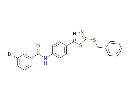 N-{4-[5-(benzylsulfanyl)-1,3,4-thiadiazol-2-yl]phenyl}-3-bromobenzamide