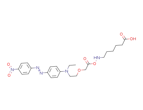 6-(2-(2-(ethyl(4-((4-nitrocyclohexa-1,3-dien-1-yl)diazenyl)phenyl)amino)ethoxy)acetamido)hexanoic acid