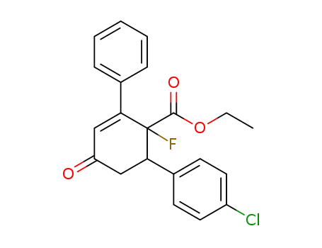ethyl 2-ene-cyclohexanone-3-phenyl-5-(4′-chlorophenyl)-4-fluoro-4-carboxylate