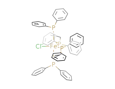 Molecular Structure of 41021-84-5 (C<sub>52</sub>H<sub>48</sub>ClFeP<sub>4</sub>)