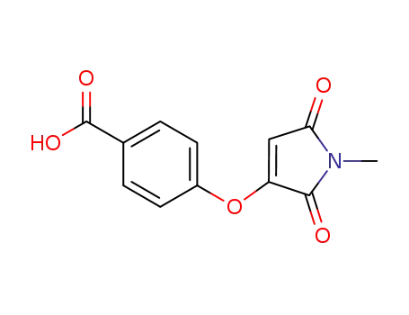 4-(1-methylpyrrole-2,5-dione-3-yloxy)benzoic acid