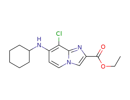 ethyl 8-chloro-7-(cyclohexylamino)imidazo[1,2-a]pyridine-2-carboxylate
