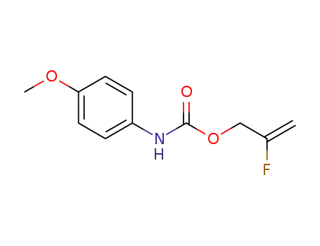 Molecular Structure of 1606988-37-7 (2-fluoroallyl (4-methoxyphenyl)carbamate)