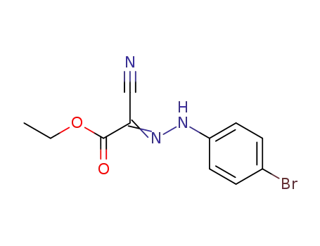 Molecular Structure of 3994-25-0 (Acetic acid, [(4-bromophenyl)hydrazono]cyano-, ethyl ester)