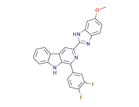 1-(3,4-difluorophenyl)-3-(6-methoxy-1H-benzo[d]imidazol-2-yl)-9H-pyrido[3,4-b]indole
