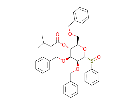 phenyl 2,3,6-tri-O-benzyl-4-O-isovaleroyl-1-thio-α-D-mannopyranoside S-oxide