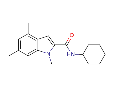 N-cyclohexyl-1,4,6-trimethyl-1H-indole-2-carboxamide