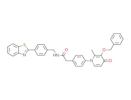 N-(4-(benzo[d]thiazol-2-yl)benzyl)-2-(4-(3-(benzyloxy)-2-methyl-4-oxopyridin-1(4H)-yl)phenyl)acetamide