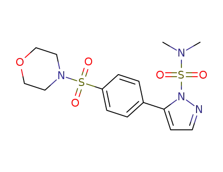 Molecular Structure of 1627211-41-9 (N,N-dimethyl-5-(4-(morpholinosulfonyl)phenyl)-1H-pyrazole-1-sulfonamide)