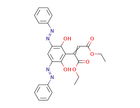 2-(2,6-dihydroxy-3,5-bis-phenylazophenyl)-but-2-en dioic acid diethyl ester