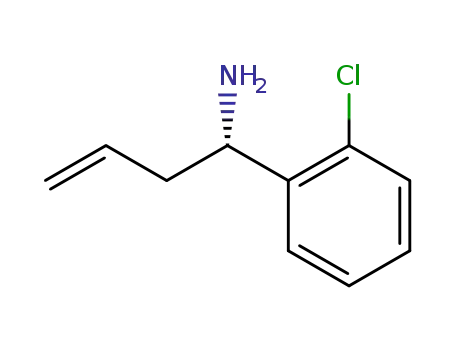 Molecular Structure of 224453-37-6 ((S)-1-(2-chlorophenyl)but-3-en-1-amine)