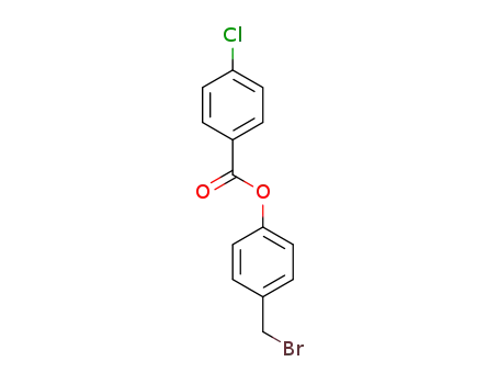 Molecular Structure of 105351-50-6 (Benzoic acid, 4-chloro-, 4-(bromomethyl)phenyl ester)