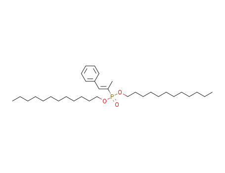 didodecyl [(E)-1-methyl-2-phenylvinyl]phosphonate