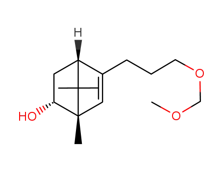 Molecular Structure of 607406-39-3 (Bicyclo[2.2.1]hept-5-en-2-ol,
5-[3-(methoxymethoxy)propyl]-1,7,7-trimethyl-, (1S,2R,4R)-)