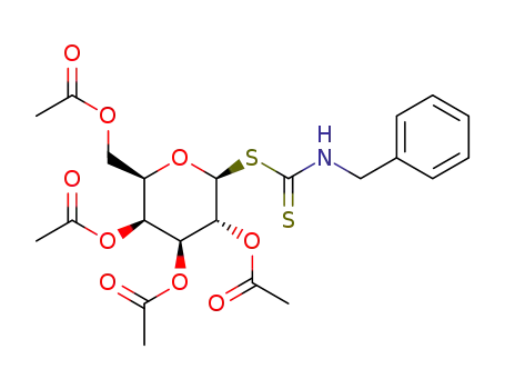 Molecular Structure of 1590413-29-8 (S-(2,3,4,6-tetra-O-acetyl-β-D-galactopyranosyl)-N-benzyl dithiocarbamate)