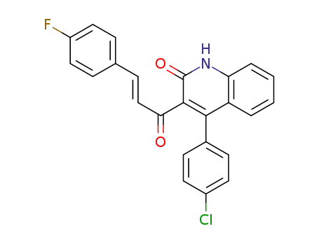 (E)-4-(4-chlorophenyl)-3-[3-(4-fluorophenyl)acryloyl]quinolin-2(1H)-one