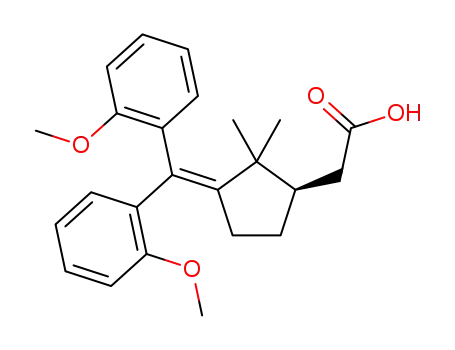 2-((R)-3-(bis(2-methoxyphenyl)methylene)-2,2-dimethylcyclopentyl)acetic acid