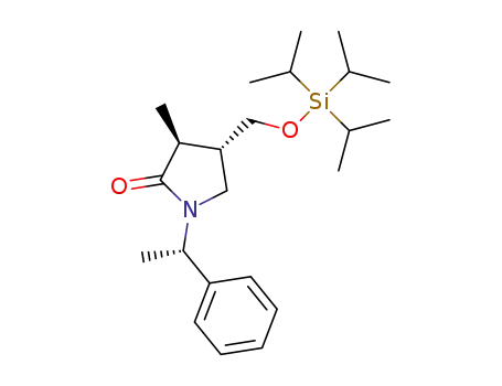 (3S,4S,1'S)-1-(1'-phenylethyl)-3-methyl-4-triisopropylsilyloxymethylpyrrolidin-2-one