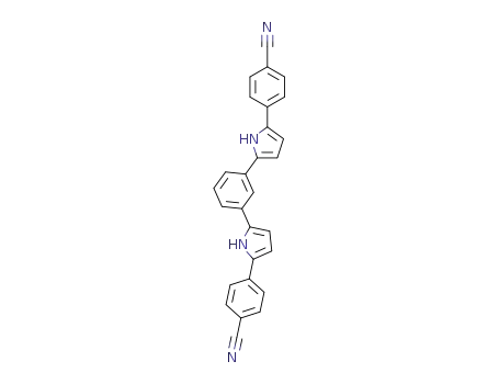 1,3-bis(5-(4-cyanophenyl)-1H-pyrrol-2-yl)benzene