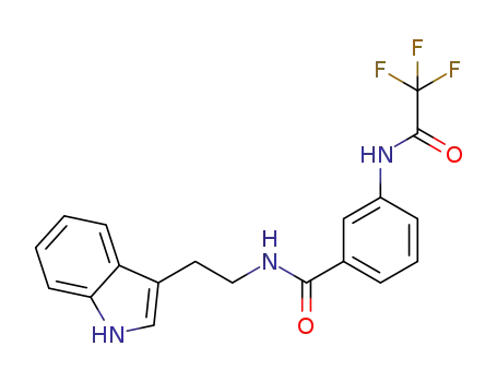 N-(2-(1H-indol-3-yl)ethyl)-3-trifluoroacetamidobenzamide