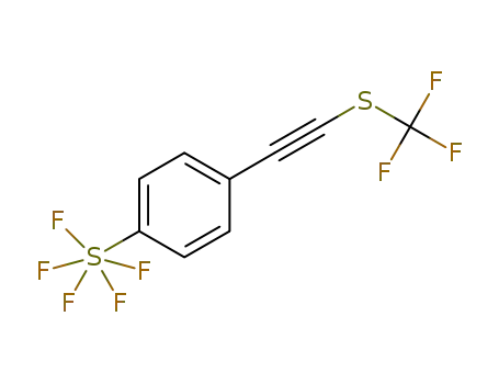 1-pentafluorosulfanyl-4-(trifluoromethylthio)ethynylbenzene