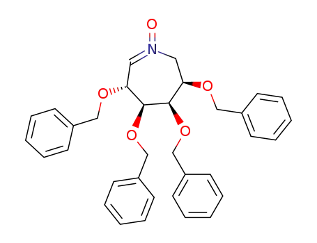 (3R,4S,5R,6R)-3,4,5,6-tetrakis(benzyloxy)-3,4,5,6-tetrahydro-7H-azepine 1-oxide